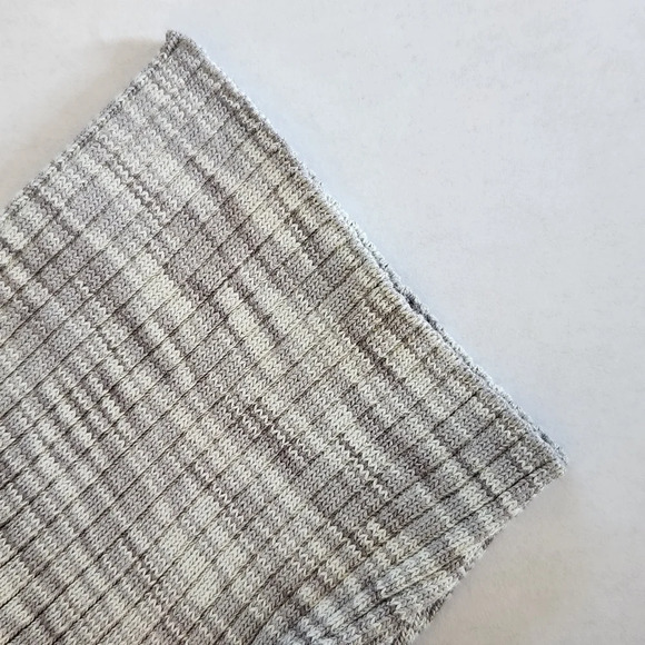 NWT || STITCHES & STRIPES || heathered gray, polo, collared, ribbed, fitted - Picture 5 of 6